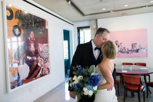 c&c 21C Hotel wedding photography rooftop downtown louisville museum row art gallery ceremony bride