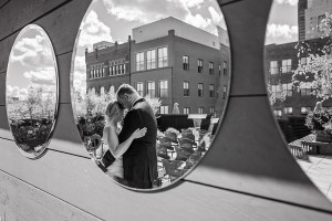 c&c 21C Hotel wedding photography rooftop downtown louisville museum row art gallery ceremony bride